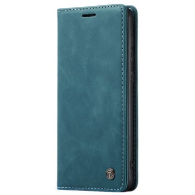 Samsung Galaxy A52 5G (A526B, A525F) CaseMe Retro solidus atverčiamas žalias odinis dėklas - knygutė | Priedai.lt