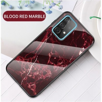 Samsung Galaxy A52 5G (A526B, A525F) „Marble“ kieto silikono TPU raudonas dėklas - nugarėlė | Priedai.lt