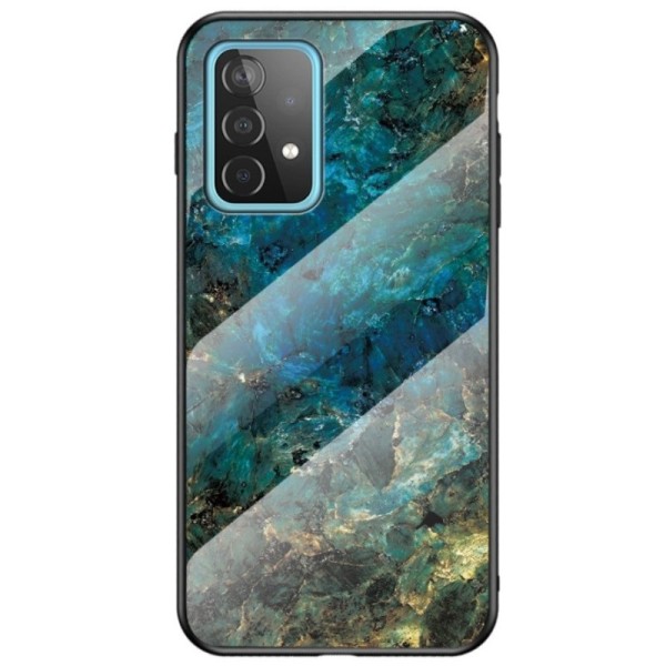 „Marble“ kieto silikono (TPU) dėklas - mėlynas (Galaxy A52 / A52s)