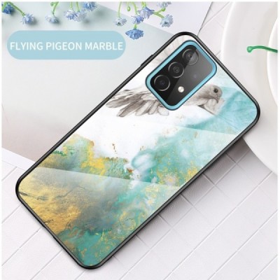 Samsung Galaxy A52 5G (A526B, A525F) „Marble“ kieto silikono TPU žalias dėklas - nugarėlė | Priedai.lt