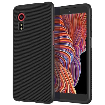 Samsung Galaxy Xcover 5 (G525) kieto silikono TPU juodas dėklas - nugarėlė | Priedai.lt