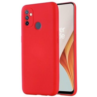 OnePlus Nord N100 Shell kieto silikono TPU raudonas dėklas - nugarėlė | Priedai.lt