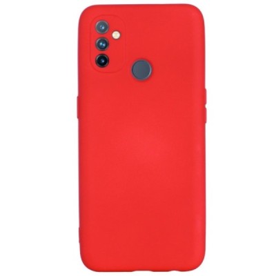 OnePlus Nord N100 Shell kieto silikono TPU raudonas dėklas - nugarėlė | Priedai.lt