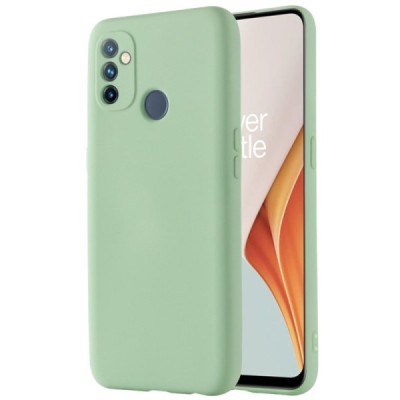 OnePlus Nord N100 Shell kieto silikono TPU žalias dėklas - nugarėlė | Priedai.lt