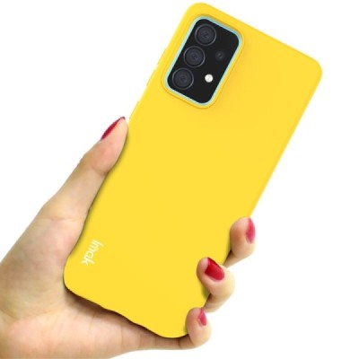 Samsung Galaxy A52 5G (A526B, A525F) „Imak“ kieto silikono TPU geltonas dėklas - nugarėlė | Priedai.lt