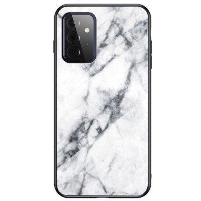 Samsung Galaxy A72 (A726B, A725F) „Marble“ kieto silikono TPU baltas  dėklas - nugarėlė | Priedai.lt