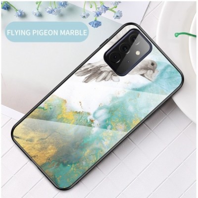 Samsung Galaxy A72 (A726B, A725F) „Marble“ kieto silikono TPU žalias dėklas - nugarėlė | Priedai.lt