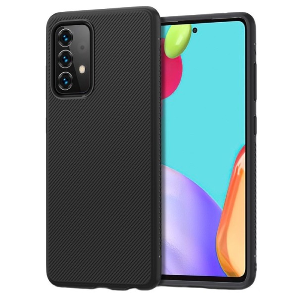 „Jazz“ kieto silikono (TPU) dėklas - juodas (Galaxy A52 / A52s)