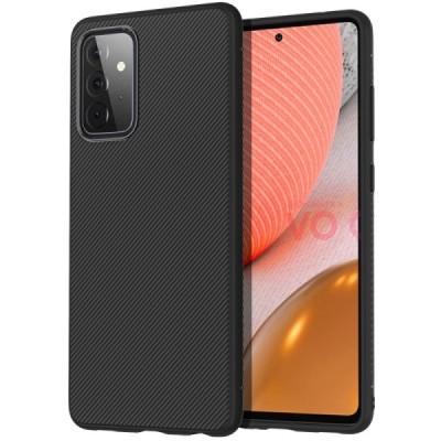 Samsung Galaxy A72 (A726B, A725F) kieto silikono TPU juodas dėklas - nugarėlė | Priedai.lt