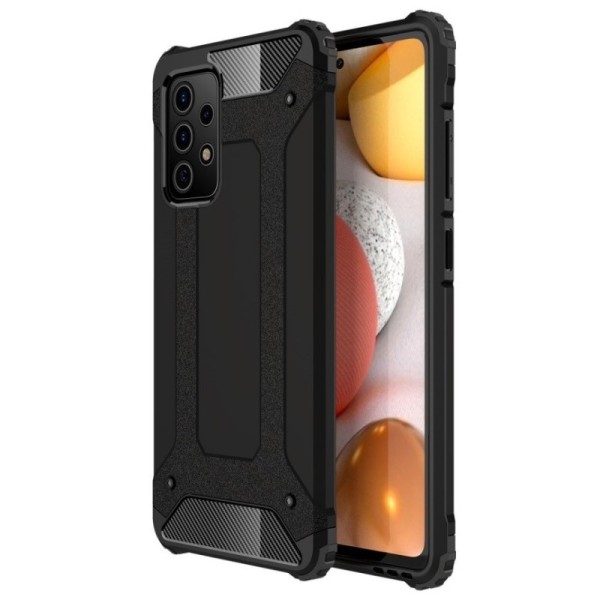 Sustiprintos apsaugos dėklas - juodas (Galaxy A72)