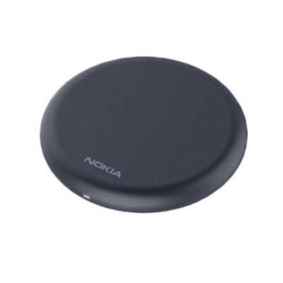 Oficialus „Nokia“ Wireless Charger Pad Mini juodas belaidis įkroviklis (DT-10W, Qi standartas) | Priedai.lt