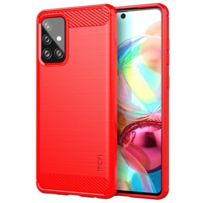 Samsung Galaxy A72 (A726B) „Mofi“ kieto silikono TPU raudonas dėklas - nugarėlė | Priedai.lt