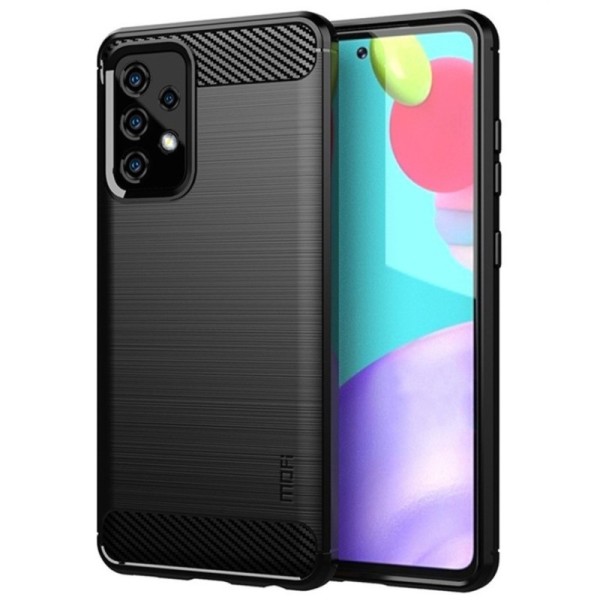„Mofi“ kieto silikono (TPU) dėklas - juodas (Galaxy A52 / A52s)