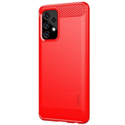 Samsung Galaxy A52 5G (A526B, A525F) „Mofi“ kieto silikono TPU raudonas dėklas - nugarėlė | Priedai.lt