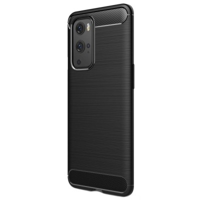 OnePlus 9 Pro Carbon kieto silikono TPU juodas dėklas - nugarėlė / Priedai.lt
