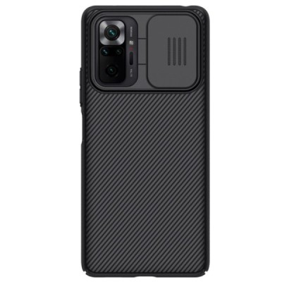 Xiaomi Redmi Note 10 Pro Nillkin CamShield juodas dėklas, nugarėlė su kameros apsauga | Priedai.lt