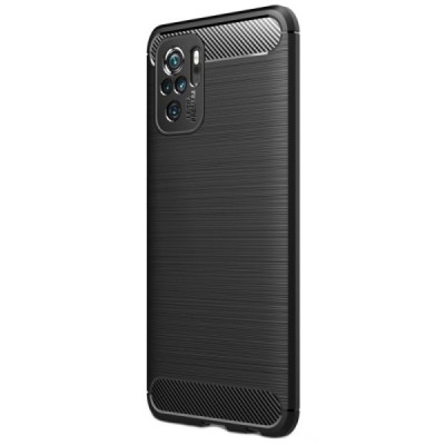 Xiaomi Redmi Note 10S (Note 10 4G, Poco M5s) kieto silikono TPU juodas dėklas - nugarėlė | Priedai.lt