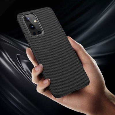 OnePlus 9 Pro kieto silikono TPU juodas dėklas - nugarėlė | Priedai.lt
