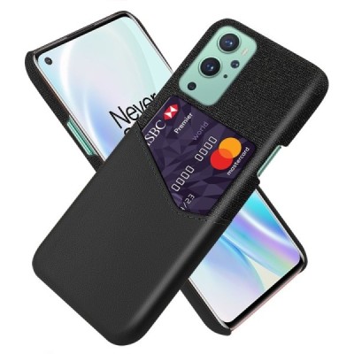 „KSQ“ Shell OnePlus 9 Pro juodas odinis dėklas - nugarėlė su kišenėle kortelėms | Priedai.lt