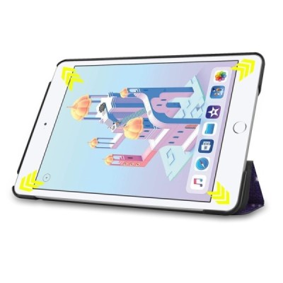 Apple iPad mini 4 (iPad mini 2019) atverčiamas spalvotas „Cosmo“ dėklas - knygutė | Priedai.lt