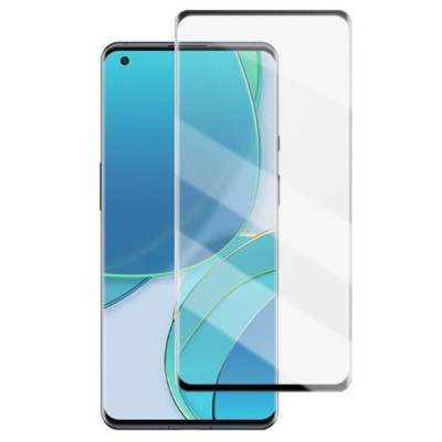 OnePlus 11 (OnePlus 10 Pro, 9 Pro) „Mocolo“ 9H Tempered Glass sustiprintos apsaugos juodas pilnai dengiantis apsauginis ekrano s