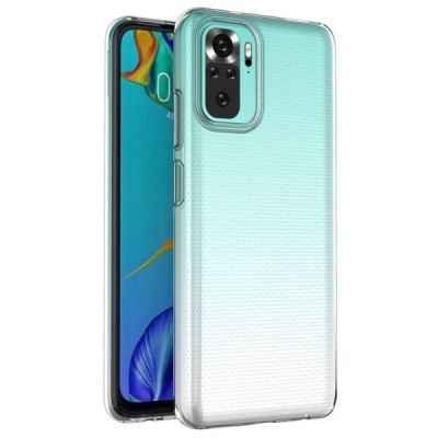 Xiaomi Redmi Note 10S (Note 10 4G, Poco M5s) skaidrus kieto silikono TPU ploniausias pasaulyje dėklas - nugarėlė | Priedai.lt