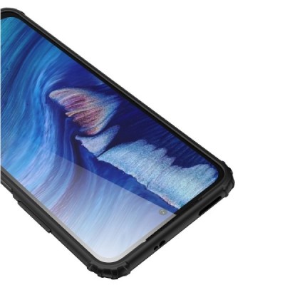 Xiaomi Redmi Note 10S (Note 10 4G, Poco M5s) Armor matinis juodos spalvos apvadais kieto silikono (TPU) dėklas | Priedai.lt