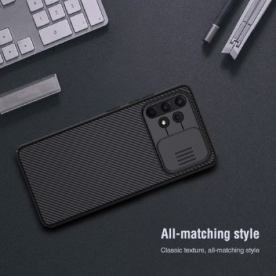 Samsung Galaxy A32 4G (A325F) „Nillkin“ CamShield juodas dėklas, nugarėlė su kameros apsauga | Priedai.lt