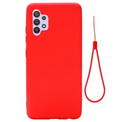 Samsung Galaxy A32 4G (A325F) Shell kieto silikono TPU raudonas dėklas - nugarėlė | Priedai.lt