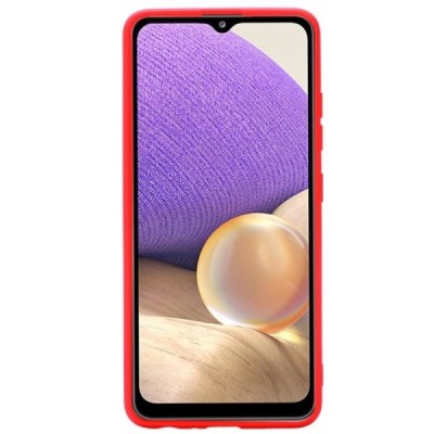 Samsung Galaxy A32 4G (A325F) Shell kieto silikono TPU raudonas dėklas - nugarėlė | Priedai.lt