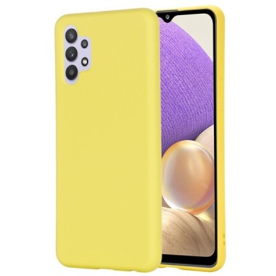 Samsung Galaxy A32 4G (A325F) Shell kieto silikono TPU geltonas dėklas - nugarėlė | Priedai.lt