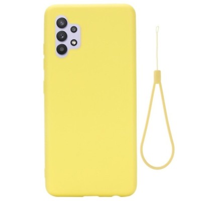 Samsung Galaxy A32 4G (A325F) Shell kieto silikono TPU geltonas dėklas - nugarėlė | Priedai.lt
