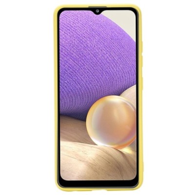 Samsung Galaxy A32 4G (A325F) Shell kieto silikono TPU geltonas dėklas - nugarėlė | Priedai.lt