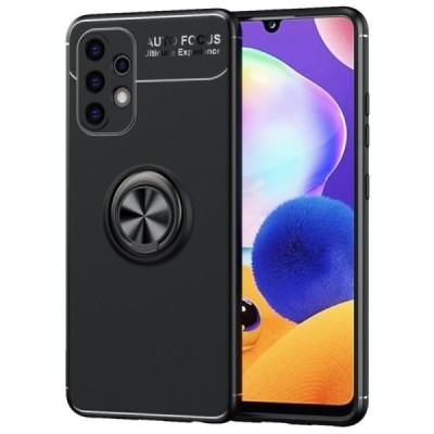 Samsung Galaxy A32 4G (A325F) „FOCUS“ Kickstand kieto silikono TPU juodas dėklas - nugarėlė | Priedai.lt
