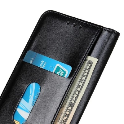 Samsung Galaxy Xcover 5 (G525) „Split“ Magnet juodas odinis atverčiamas dėklas - knygutė su magnetu | Priedai.lt