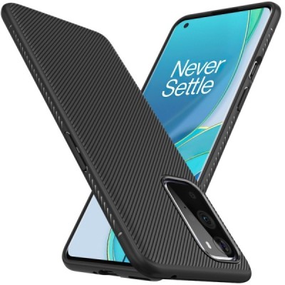 OnePlus 9 kieto silikono TPU juodas dėklas - nugarėlė | Priedai.lt
