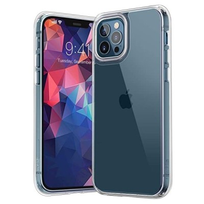 Apple iPhone 12 Pro Max kieto silikono TPU skaidrus dėklas - nugarėlė | Priedai.lt