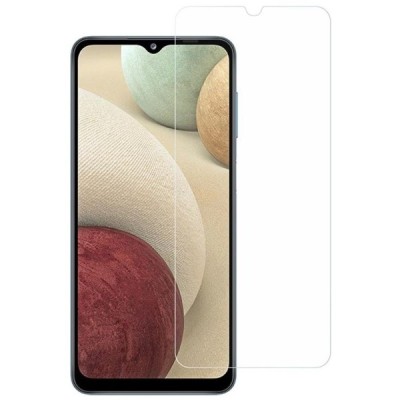 Samsung Galaxy A12 (A32 5G, A02s) „Calans“ 9H Tempered Glass sustiprintos apsaugos skaidrus pilnai dengiantis apsauginis ekrano