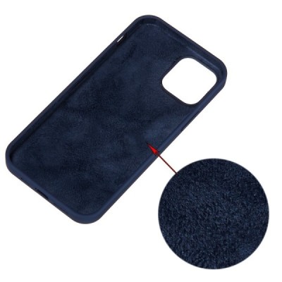 Apple iPhone 12 (12 Pro) kieto silikono TPU mėlynas dėklas - nugarėlė | Priedai.lt