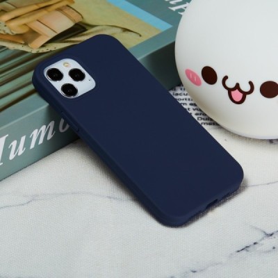 Apple iPhone 12 (12 Pro) kieto silikono TPU mėlynas dėklas - nugarėlė | Priedai.lt