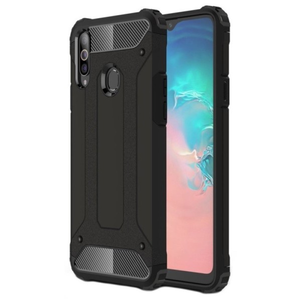Sustiprintos apsaugos dėklas - juodas (Galaxy A20s)