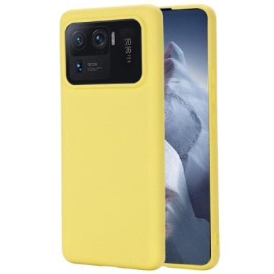 Xiaomi Mi 11 Ultra Shell kieto silikono TPU geltonas dėklas - nugarėlė | Priedai.lt