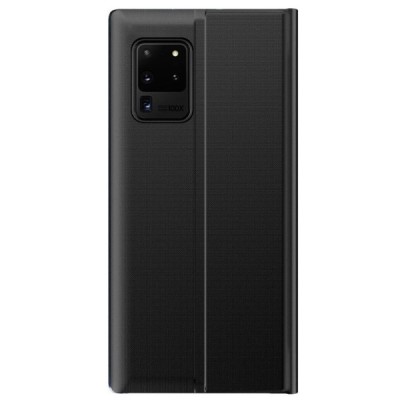 Samsung Galaxy A02s A025 (166.5x75.9x9.2mm) View Line juodas atverčiamas dėklas - knygutė | Priedai.lt