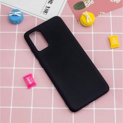 Samsung Galaxy A02s A025 (166.5x75.9x9.2mm) Shell kieto silikono TPU juodas dėklas - nugarėlė | Priedai.lt