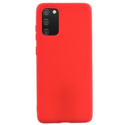 Samsung Galaxy A02s A025 (166.5x75.9x9.2mm) Shell kieto silikono TPU raudonas dėklas - nugarėlė | Priedai.lt