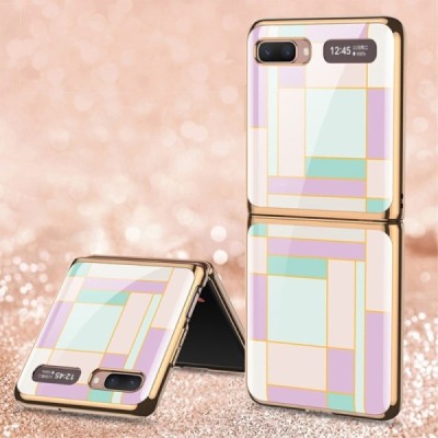 Samsung Galaxy Z Flip (F700) GKK plastikinis violetinis dėklas - nugarėlė | Priedai.lt