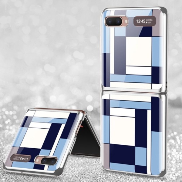 „GKK“ Pattern plastikinis dėklas - mėlynas (Galaxy Z Flip)