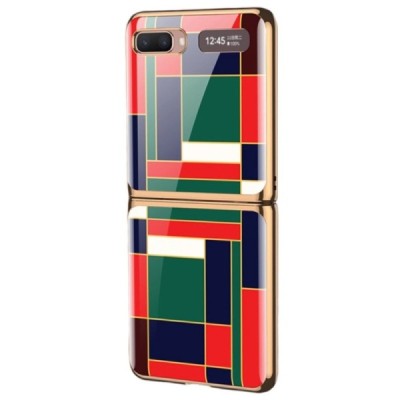 Samsung Galaxy Z Flip (F700) GKK Pattern plastikinis žalias dėklas - nugarėlė | Priedai.lt