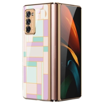Samsung Galaxy Z Fold2 5G (F916B) GKK Pattern plastikinis violetinis dėklas - nugarėlė | Priedai.lt
