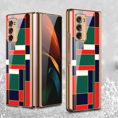 Samsung Galaxy Z Fold2 5G (F916B) GKK Pattern plastikinis žalias dėklas - nugarėlė | Priedai.lt